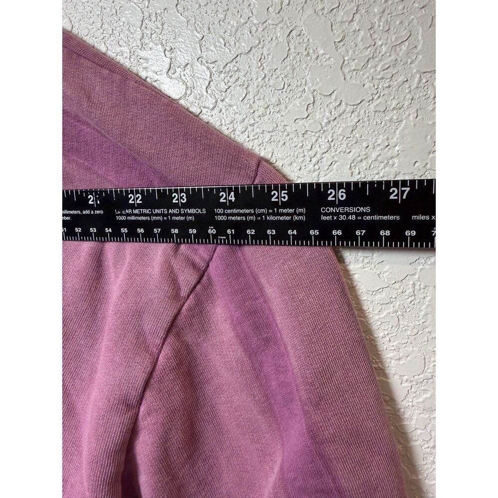 BDG Urban Outfitters Purple Overdyed Distressed Cropped Sweatshirt Pullover LG - Picture 6 of 9